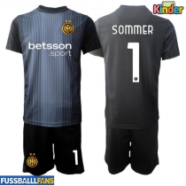 Inter Milan Yann Sommer #1 Torwart Heimtrikotsatz Kinder 2025-26 Kurzarm (+ Kurze Hosen)